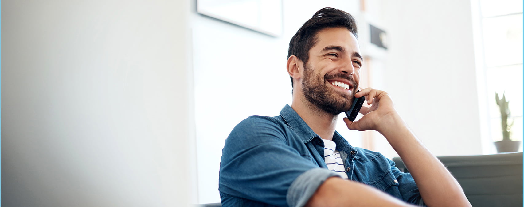 man on phone dentist in euless