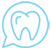 tooth in bubble icon