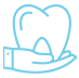 tooth in hand icon